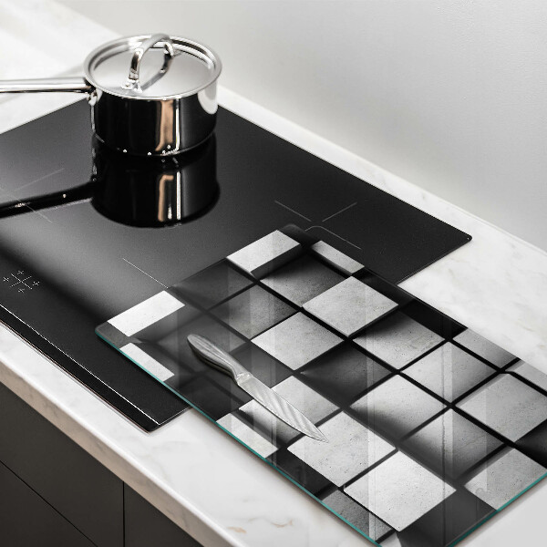 Deska kuchenna szklana Tło geometria 3D