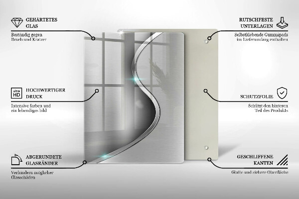 Deska kuchenna szklana Tło geometria 3D