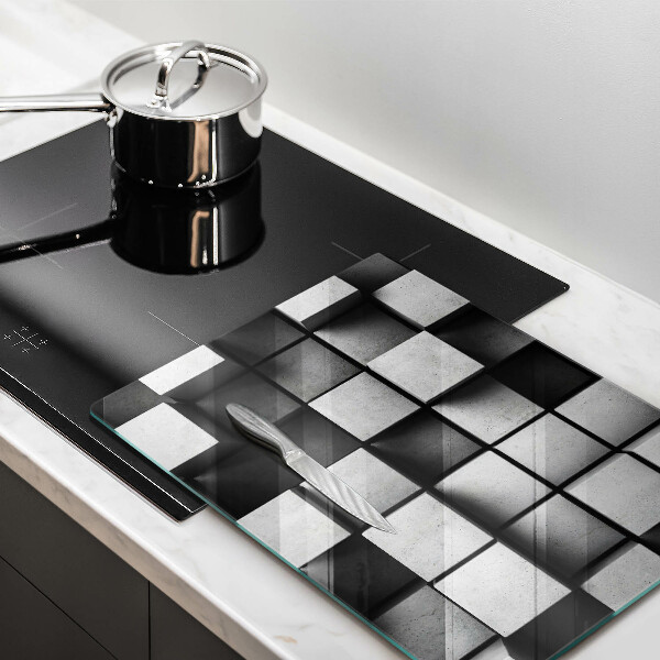 Deska kuchenna szklana Tło geometria 3D