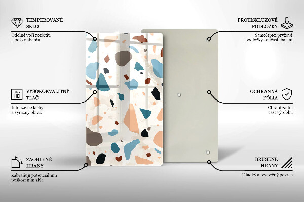 Deska kuchenna szklana Kamień ozdobny gres