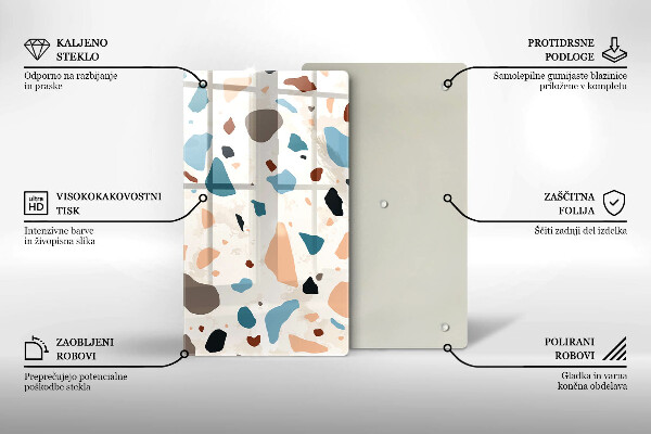 Deska kuchenna szklana Kamień ozdobny gres