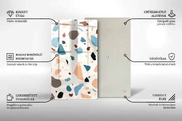 Deska kuchenna szklana Kamień ozdobny gres