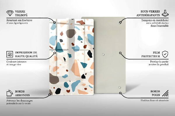 Deska kuchenna szklana Kamień ozdobny gres