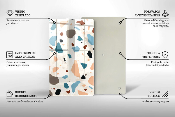 Deska kuchenna szklana Kamień ozdobny gres