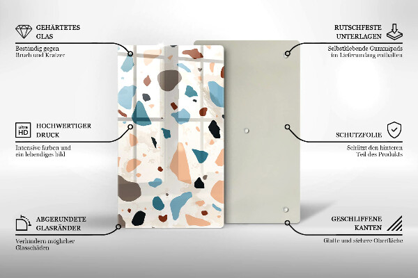 Deska kuchenna szklana Kamień ozdobny gres