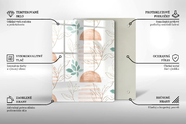 Deska kuchenna szklana Nowoczesna abstrakcja