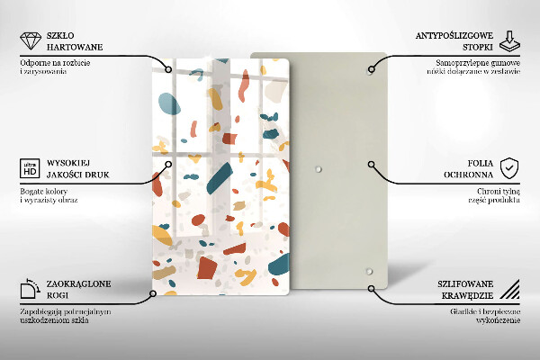 Deska kuchenna szklana Gres dekoracyjny kamień