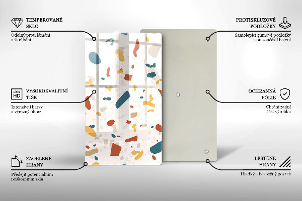 Deska kuchenna szklana Gres dekoracyjny kamień