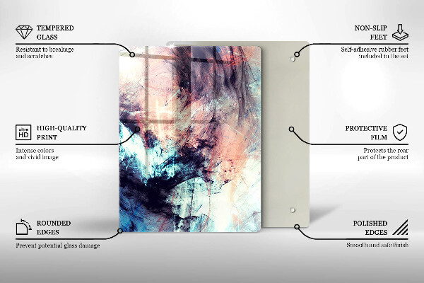 Deska kuchenna szklana Gres dekoracyjny kamień