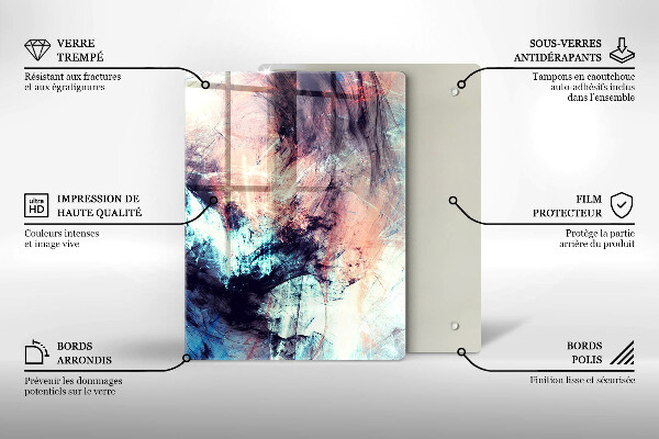 Deska kuchenna szklana Gres dekoracyjny kamień