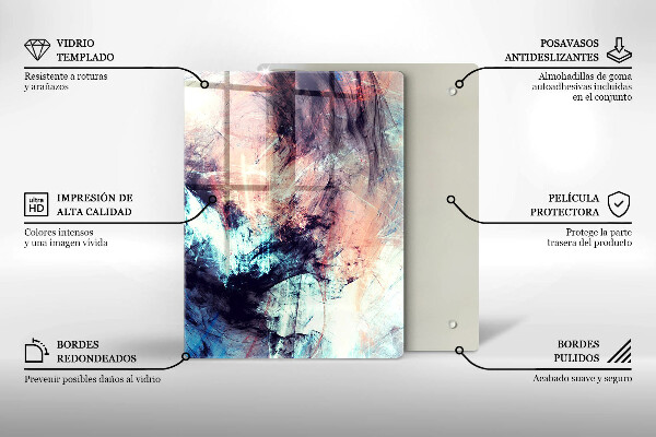 Deska kuchenna szklana Gres dekoracyjny kamień