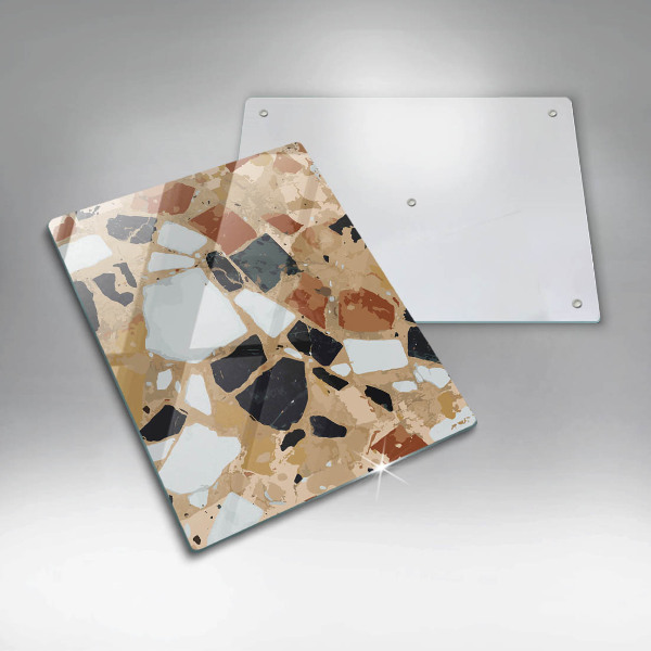 Deska kuchenna szklana Ozdobne kamienie płyta
