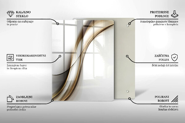 Deska kuchenna szklana Wzór boho strzałki