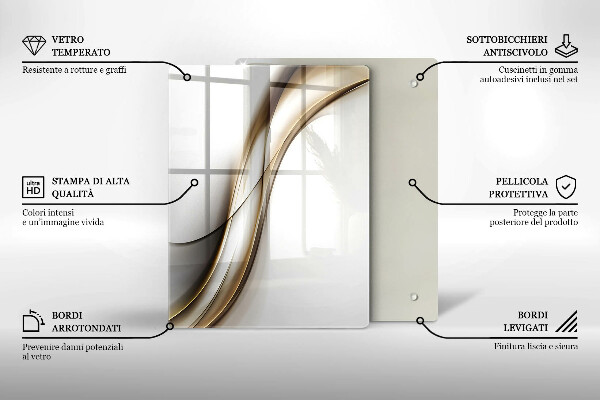 Deska kuchenna szklana Wzór boho strzałki