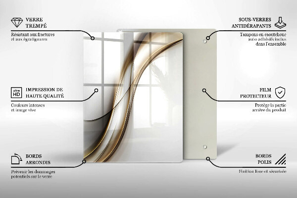 Deska kuchenna szklana Wzór boho strzałki