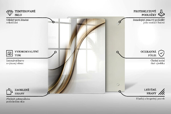 Deska kuchenna szklana Wzór boho strzałki