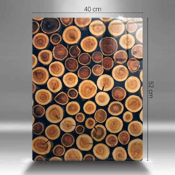 Deska kuchenna szklana Drewniane pieńki drzew