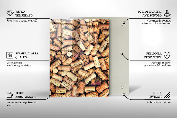 Deska kuchenna szklana Łyżki z przyprawami