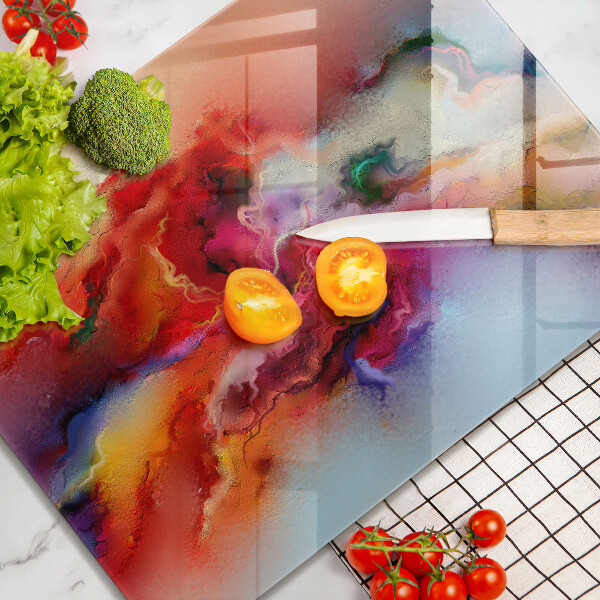Deska kuchenna szklana Dymna abstrakcja
