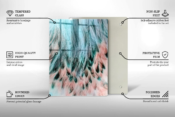 Deska kuchenna szklana Dymna abstrakcja