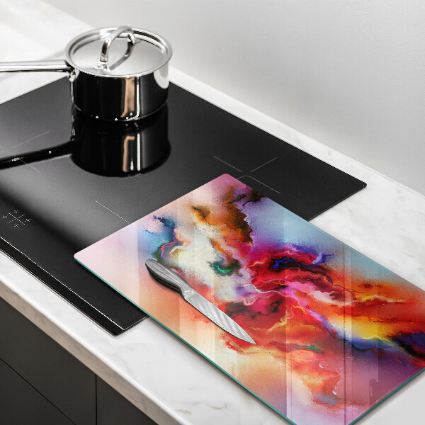 Deska kuchenna szklana Dymna abstrakcja