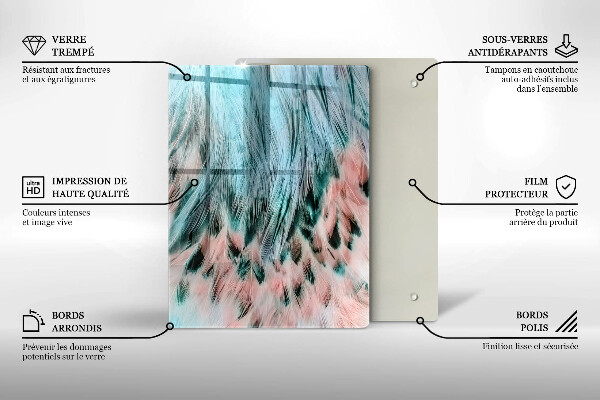 Deska kuchenna szklana Dymna abstrakcja