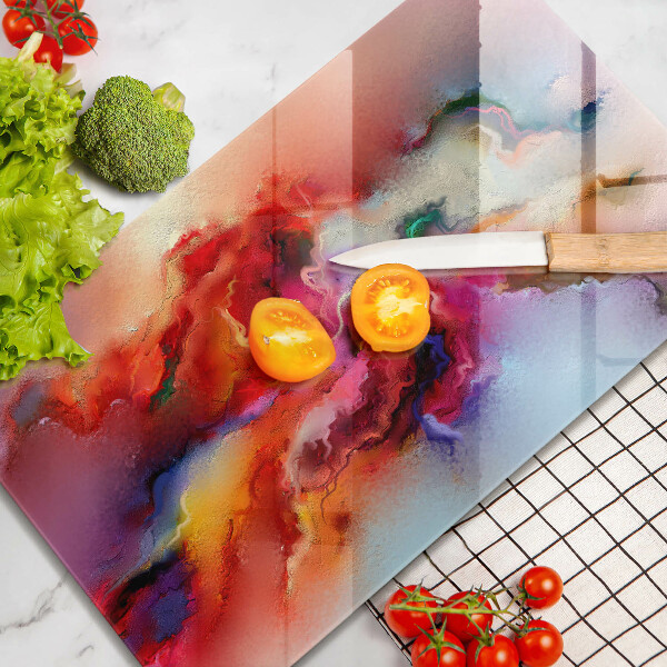 Deska kuchenna szklana Dymna abstrakcja