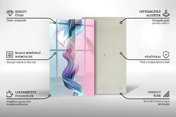 Deska kuchenna szklana Pastelowa abstrakcja
