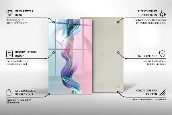 Deska kuchenna szklana Pastelowa abstrakcja
