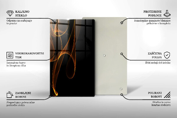 Deska kuchenna szklana Abstrakcyjne linie