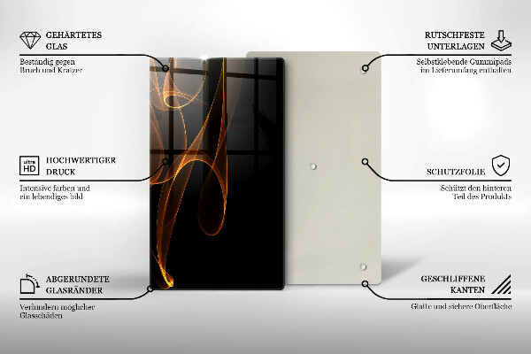 Deska kuchenna szklana Abstrakcyjne linie