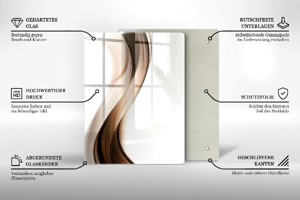 Deska kuchenna szklana Abstrakcyjne linie