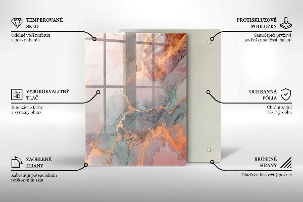 Deska kuchenna szklana Ozdobny kamień