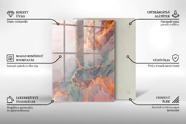 Deska kuchenna szklana Ozdobny kamień