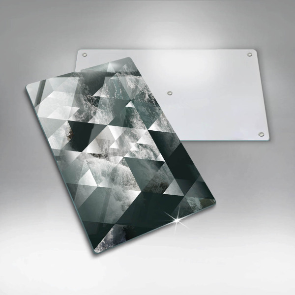 Deska kuchenna szklana Trójkąty i woda