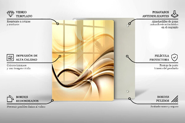 Deska kuchenna szklana Abstrakcja pocałunek