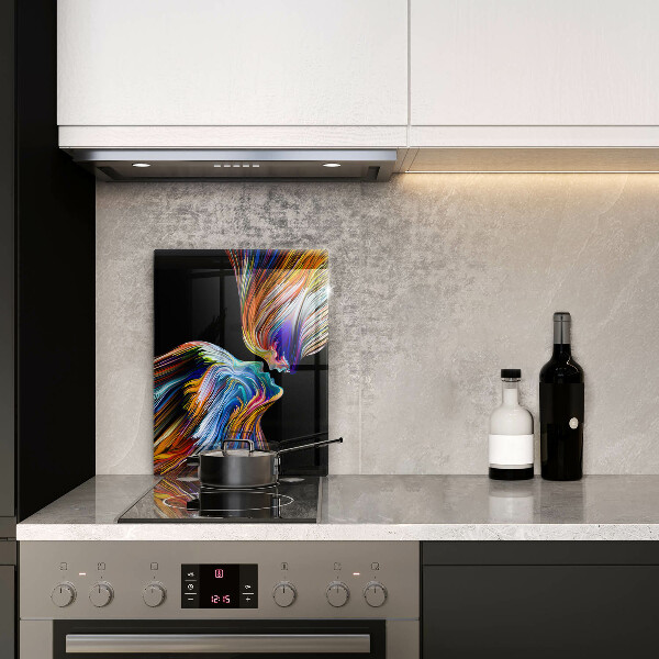 Deska kuchenna szklana Abstrakcja pocałunek