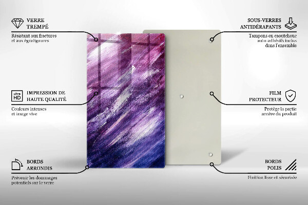 Deska kuchenna szklana Abstrakcja farby