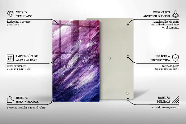 Deska kuchenna szklana Abstrakcja farby