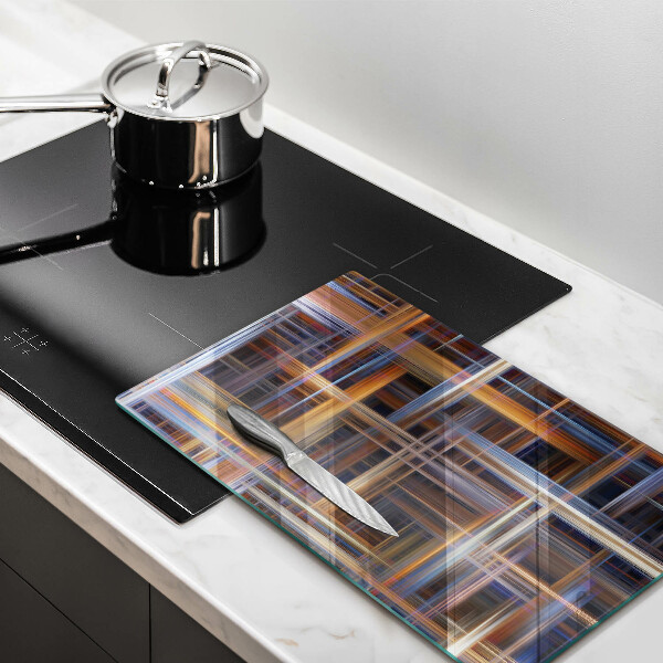 Deska kuchenna szklana Abstrakcyjne linie farb