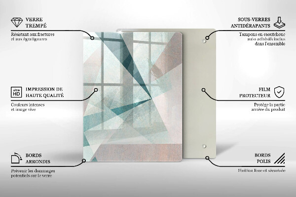 Deska kuchenna szklana Abstrakcyjne linie farb