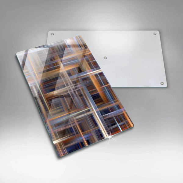 Deska kuchenna szklana Abstrakcyjne linie farb