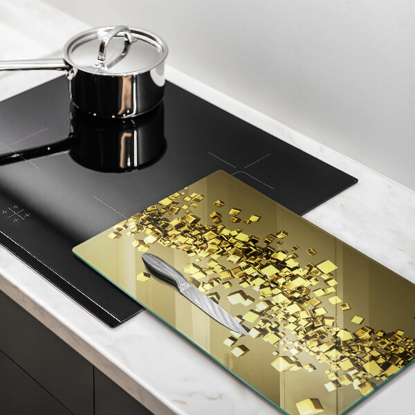 Deska kuchenna szklana Abstrakcja geometria 3D