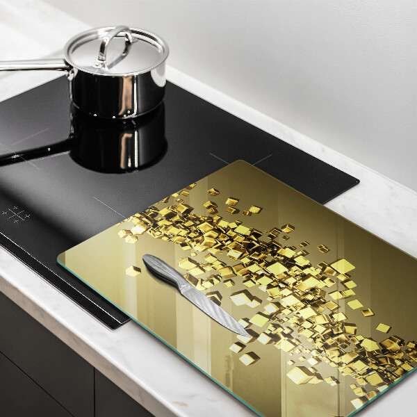 Deska kuchenna szklana Abstrakcja geometria 3D