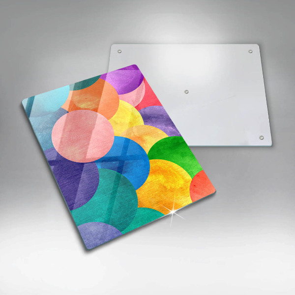 Deska kuchenna szklana Barwne koła