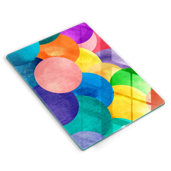 Deska kuchenna szklana Barwne koła
