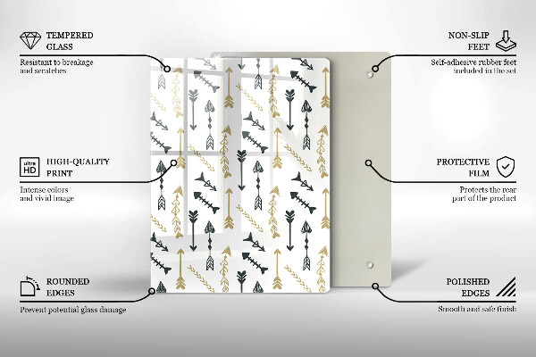 Deska kuchenna szklana Barwne koła