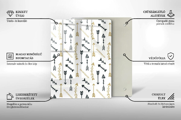 Deska kuchenna szklana Barwne koła