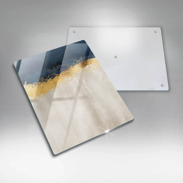 Deska kuchenna szklana Abstrakcja złoto