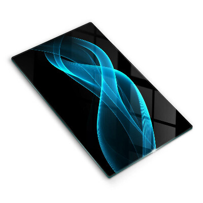 Deska kuchenna szklana Niebieska abstrakcja